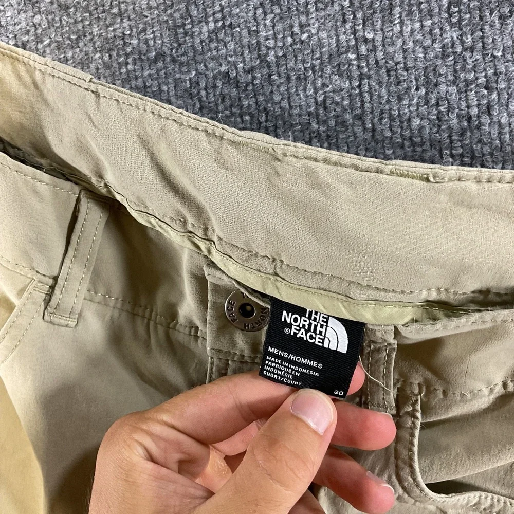 The North Face Mens Motion Pants Khaki Tan Straight Leg Hiking Outdoor Size 30
